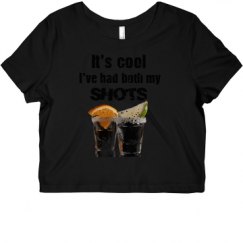 Ladies Slim Fit Crop Top Tee