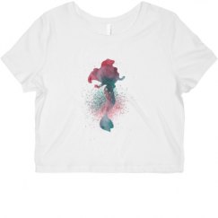 Ladies Slim Fit Crop Top Tee