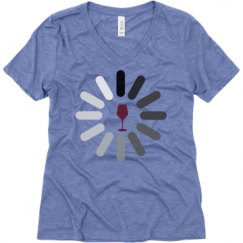 Ladies Relaxed Fit Super Soft Triblend V-Neck Tee