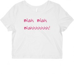 Ladies Slim Fit Crop Top Tee