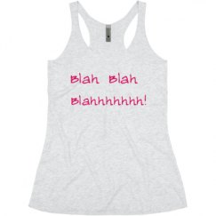 Ladies Slim Fit Super Soft Racerback Triblend Tank