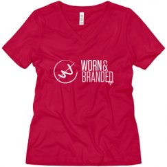 Ladies Relaxed Fit V-Neck Tee