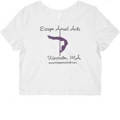 Ladies Slim Fit Crop Top Tee