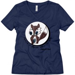 Ladies Relaxed Fit V-Neck Tee