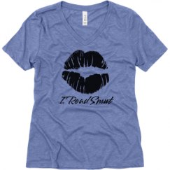 Ladies Relaxed Fit Super Soft Triblend V-Neck Tee