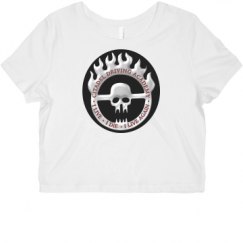 Ladies Slim Fit Crop Top Tee