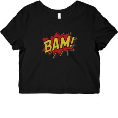 Ladies Slim Fit Crop Top Tee