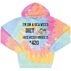 Unisex Tie-Dye Fleece Hoodie