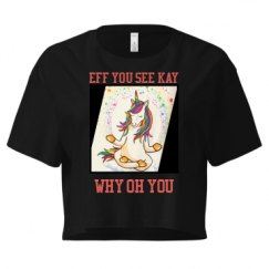 Ladies Festival Cali Crop Top Tee