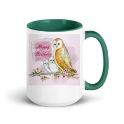 15oz Ceramic Mug with Color Inside
