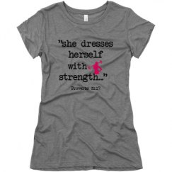 Ladies Slim Fit Super Soft Triblend Tee