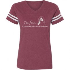 Ladies Relaxed Fit Vintage Sports Tee