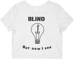 Ladies Slim Fit Crop Top Tee