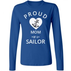 Ladies Relaxed Fit Basic Long Sleeve Tee