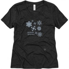 Ladies Relaxed Fit Super Soft Triblend V-Neck Tee