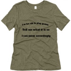 Ladies Relaxed Fit Super Soft Triblend Tee