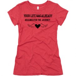 Ladies Slim Fit Super Soft Triblend Tee