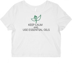 Ladies Slim Fit Crop Top Tee