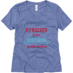 Ladies Relaxed Fit Super Soft Triblend V-Neck Tee