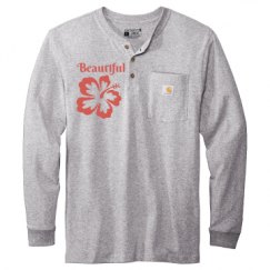 Unisex Carhartt Long Sleeve Henley Tee