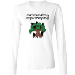 Ladies Relaxed Fit Basic Long Sleeve Tee