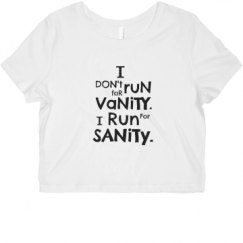 Ladies Slim Fit Crop Top Tee