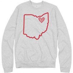 Heart Ohio Crewneck
