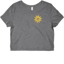 Ladies Slim Fit Crop Top Tee