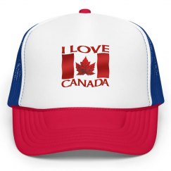 I Love Canada Caps Canada Souvenir Trucker Caps