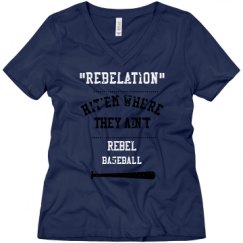 Ladies Relaxed Fit V-Neck Tee