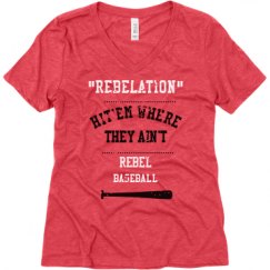 Ladies Relaxed Fit Super Soft Triblend V-Neck Tee