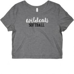 Ladies Slim Fit Crop Top Tee