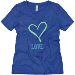 Ladies Relaxed Fit V-Neck Tee