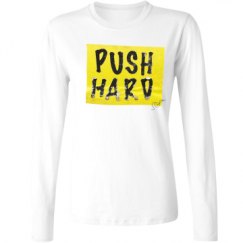 Ladies Relaxed Fit Basic Long Sleeve Tee