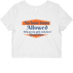 Ladies Slim Fit Crop Top Tee