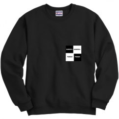 Unisex Film and Foil Crewneck Sweatshirt