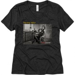 Ladies Relaxed Fit Super Soft Triblend V-Neck Tee