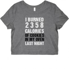 Ladies Slim Fit Crop Top Tee