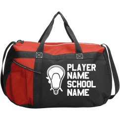 Custom School Player Name Lacrosse Bag
