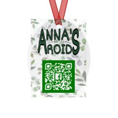 Metal Oval Christmas Ornament