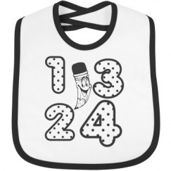 Infant Contrast Trim Bib