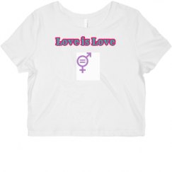 Ladies Slim Fit Crop Top Tee