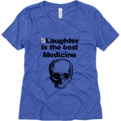 Ladies Relaxed Fit Super Soft Triblend V-Neck Tee