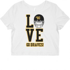 Ladies Slim Fit Crop Top Tee