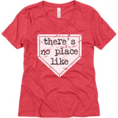 Ladies Relaxed Fit Super Soft Triblend V-Neck Tee