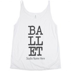 Ballet Studio Name Custom Tank