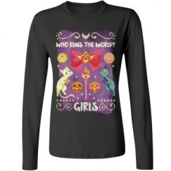 Ladies Relaxed Fit Basic Long Sleeve Tee