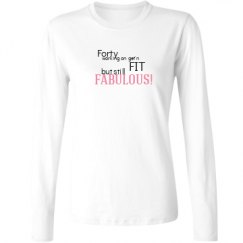 Ladies Relaxed Fit Basic Long Sleeve Tee