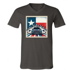 Unisex V-Neck Jersey Tee