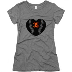 Ladies Slim Fit Super Soft Triblend Tee